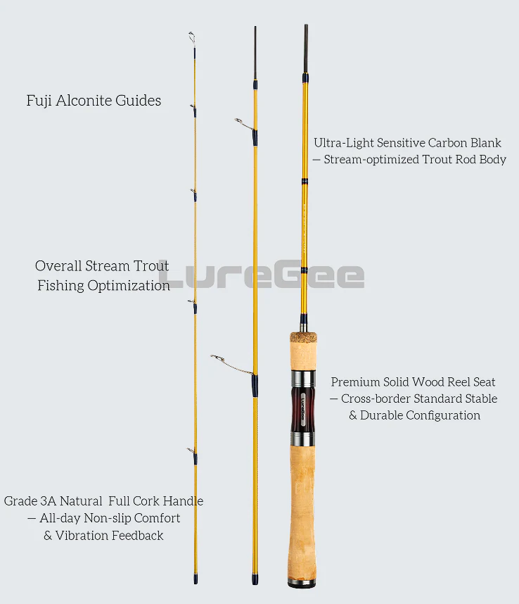 Sagittarius 3-Piece Golden Trout Rod product detail 1